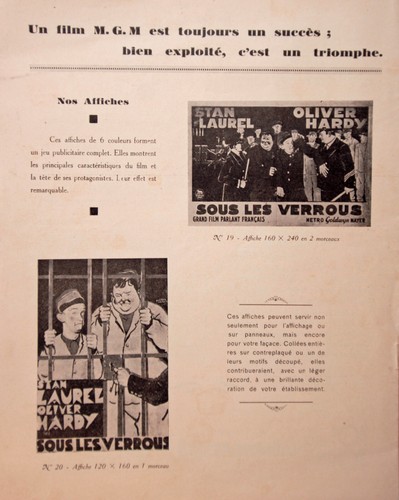 Laurel & Hardy - 2 dossiers presse originaux / press-book - 1931 & 1940 - Picture 3 of 3