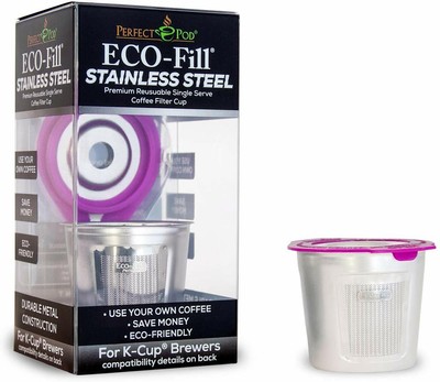 Perfect Pod ECO FILL Stainless Steel Reusable K Cup Pod for Keurig K Mini Duo 6086837854805 | eBay