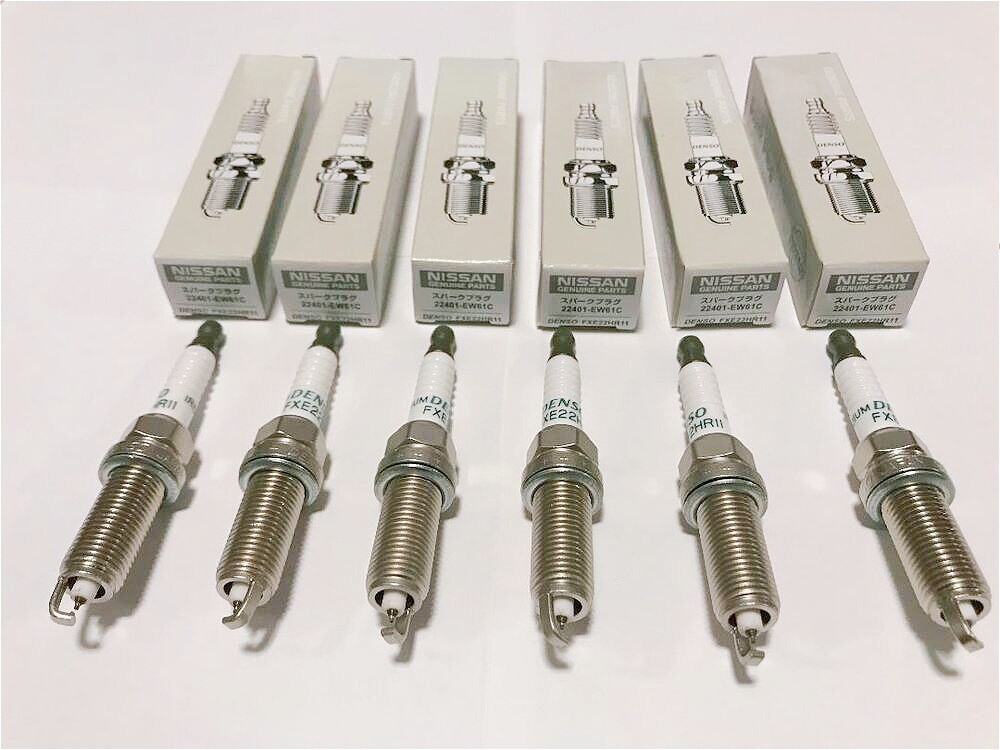 6Pcs OEM 22401-EW61C FXE22HR11 Spark Plugs for Nissan Altima Infiniti EX35 New