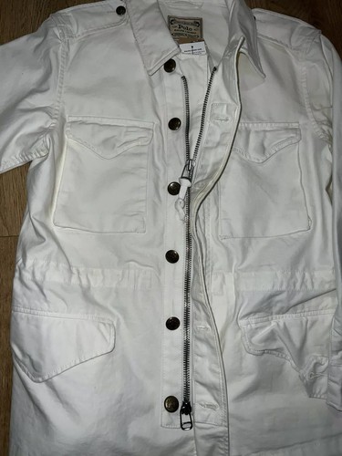 Polo Ralph Lauren Surplus Cotton Twill Field MilitaryJacket Cream RRP £349 - Picture 10 of 11