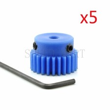 5pc 1 Module Nylon Spur Gear 25 Teeth Bore 10mm Motor Gear Wheel With Steps