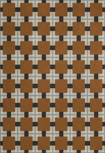 Nordic knots Design Evelina Kroon Hand Tufted Rug for living Room Brown & Blue - Picture 4 of 5
