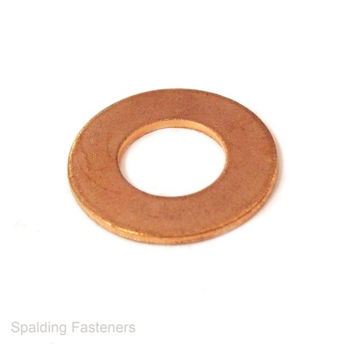Surtido Imperial 3/16" - 1/2" Arandelas planas de cobre sólido (anillos de sellado) Sumidero - Imagen 4 de 4