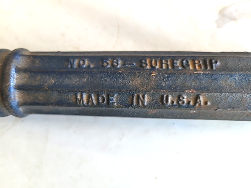 Vintage Halbmond Bridgeport Nagelzieher Sure Grip Gleithammer Nr. 56 schöne blaue - Bild 2 von 7