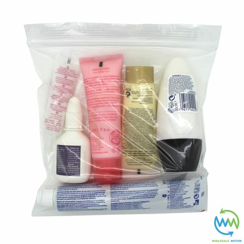 20 x Clear AIRPORT SECURITY LIQUID BAGS Plastic Seal HOLIDAY Travel HAND LUGGAGE - Picture 7 of 7