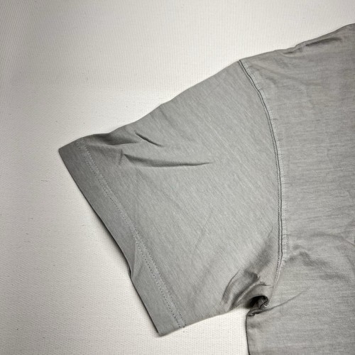 T-shirt cotone su riciclo uomo grande grigia vestibilità ampia Bondi grafica terra riutilizzo - Foto 15 di 18