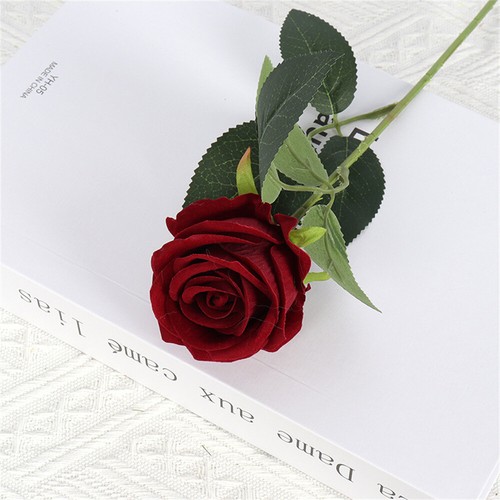 Artificial Flowers Bouquet Red Silk Fake Rose Flower for Wedding Home Gift - Picture 13 of 17