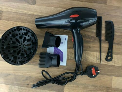 2200W Professional Style Hair Dryer Nozzle Concentrator Blower Pro Salon Heat UK - Picture 4 of 8
