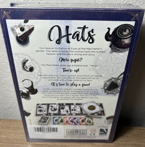 NEW HATS Card Board Game Gabriele Bubola Paolo Voto Thunder Gryph Mad Hatter - Picture 2 of 3