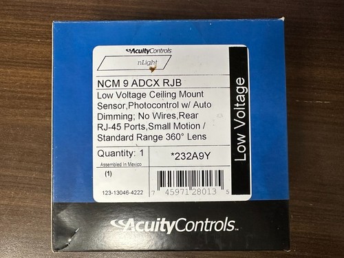 Acuity Controls NCM PDT 9 ADCX RJB Low Voltage Ceiling Mount Sensor - Picture 3 of 3
