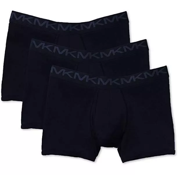 Michael Kors 3 Pack Mens Small Stretch Factor Boxer Briefs Black