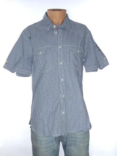Jack & Jones Camicia Uomo Taglia M Blu a Quadri Cotone Manica Corta Casual - Picture 2 of 14
