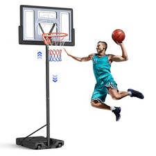 Basketball Hoop Outdoor 10FT Adjustable Height Goal 44  Shatterproof Backboard