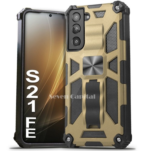 Shockproof Case for Samsung Galaxy S21 FE 5G Magnetic Protective Kickstand Cover - Picture 10 of 11