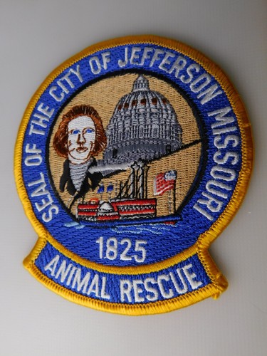 JEFFERSON ANIMAL RESCUE 1825 MISSOURI PATCH SHOULDER CREST POLICE COLLECTOR