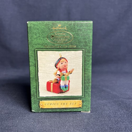 Hallmark Christmas Ornament Curius The Elf Holiday 2002 Collector's Club - Picture 1 of 3