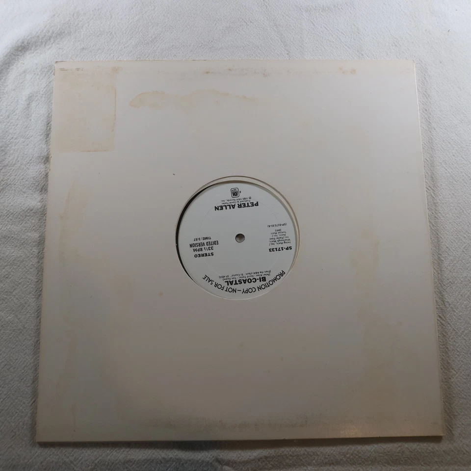 Peter Allen Bi Coastal PROMO SINGLE Vinyl Record Album Foto 2 de 4