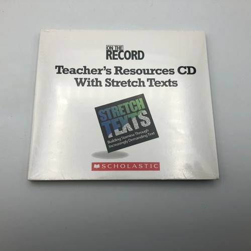 2012 Scholastic Teachers Resources CD w/Stretch Texts Sealed Obsolete? D1 - Picture 10 of 16