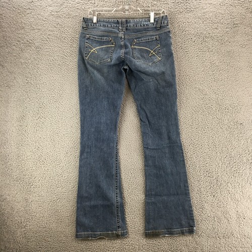 Amethyst Flared Bootcut Jeans Womens 7 Blue Medium Wash Denim Low Rise Zip Fly - Bild 10 von 18