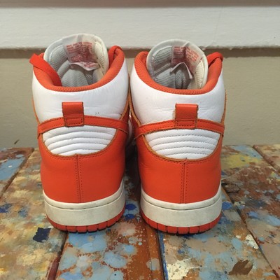 Nike Dunk High Retro QS Syracuse 2016 Size 10.5 ORANGE/WHITE RARE