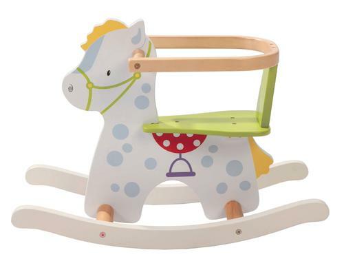 roba Schaukelpferd 'Kleiner Racker', Schaukeltier aus Holz mit abneh. Schutzring - Bild 2 von 2