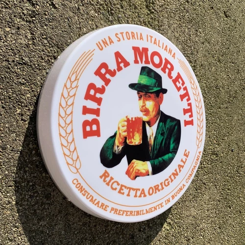Birra Moretti Light up LED bar sign Pub Beer Lager home decor man cave garage - Picture 1 of 24