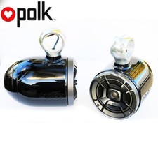 Pair of INDY UV Resist Black Wakeboard Speaker Polk DB652 300W Marine Speaker