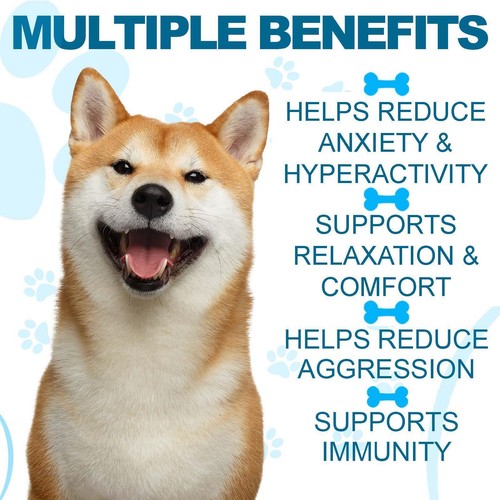 110x Hemp Chews Calming Chews for Dogs ANXIETY RELIEF TREATS DOG FOOD - Salmon - Picture 3 of 12