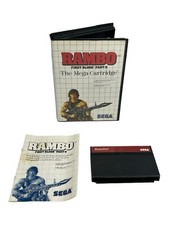 Rambo First Blood Part II (Sega Master System, 1986) Complete w/ Manual Tested