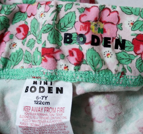 Mini Boden Girl's L/S Printed Tunic Set JL3 Pink Wild Rose Size 6-7 NWT - Picture 8 of 10