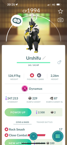 Pokémon Go | Dynamax Urshifu - Single Strike /Rapid Strike Style | Mini P T C - Picture 2 of 3