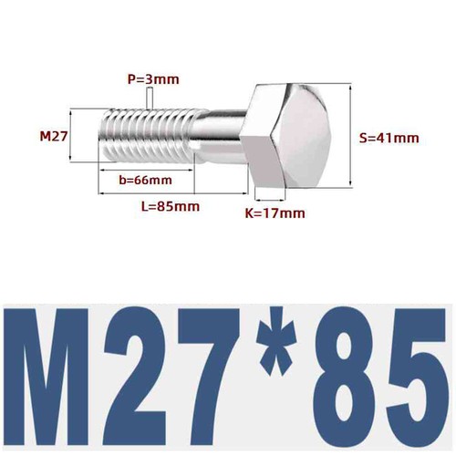 304 Stainless Steel External Hexagonal Half-Thread Screw Extension M6-M27 - Picture 188 of 195