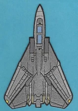 UNITED STATES NAVY F-14 TOMCAT MILITARY AIRCRAFT PATCH LARGER