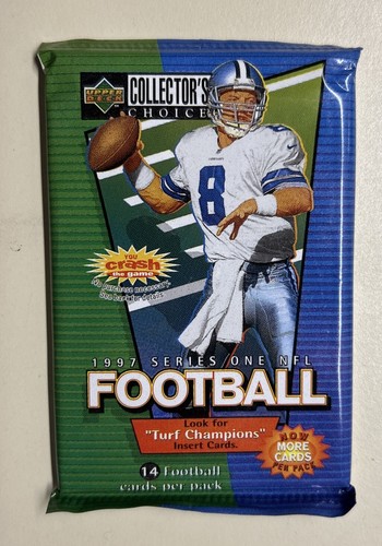 1997 Upper Deck UD Collector's Choice Series One NFL Football Hobby Pack - Picture 1 of 2