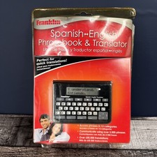 NEW Franklin TES-121 English - Spanish Quick Translator and Phrasebook SEALED
