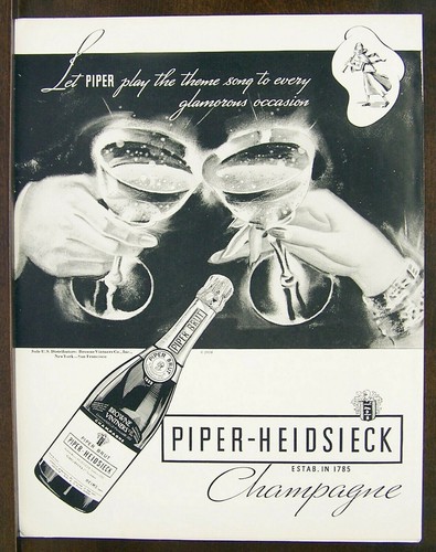 Anuncio de relojes Elgin y Piper Heidsieck Champagne Fortune diciembre 1934 - Imagen 3 de 4