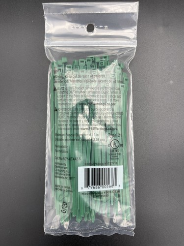 Utilitech 100er Pack 4 Zoll Nylon Befestigung Kabelbinder/Haken Kabelbinder Innen - Bild 2 von 2