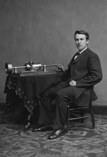 Thomas Edison - Inventor Portrait Poster