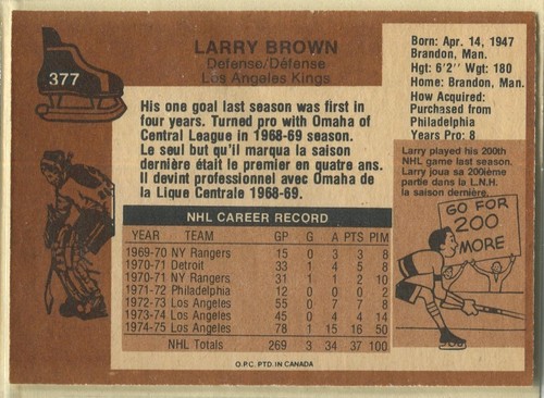 1975-76, O-PEE-CHEE, Hockey, #'s 251 - 396, includes variations and error cards - Picture 274 of 310