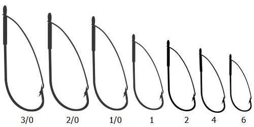 50 Mustad W3369A Size 2/0 Weedless Single Hook Bulk Bass spinner bucktail jig - Picture 3 of 3