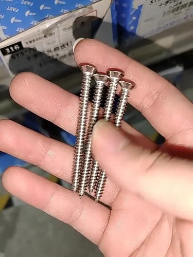 Countersunk Self Tapping Wood Screws Chipboard A4 Marine Grade Stainless Steel - Video 1 of 1