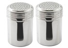 Stainless Steel Dredge Shaker Set Of 2 Great  Salt Pepper Sugar Shaker