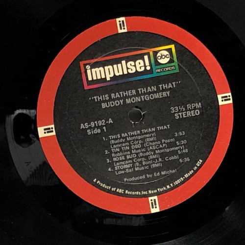Buddy Montgomery-This Rather Than That-Impulse 9192-MONK MONTGOMERY - Picture 3 of 4