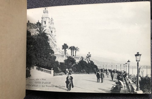 MONTE CARLO MONACO ANTIQUE DETACHABLE PHOTO POSTCARD SET (9) EARLY 20th CENTURY - Picture 8 of 14