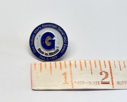 NCAA Georgetown Hoyas vs. Villanova basketball Game Lapel Hat Pin Enamelled 1997 - Picture 4 of 6