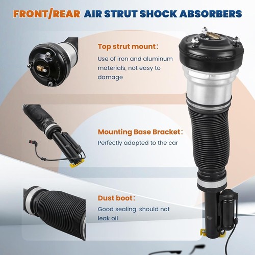 KUIPERAUTO 1x Front Air Suspension Strut Spring Shock Absorbers Compatible for 2 - Picture 3 of 5