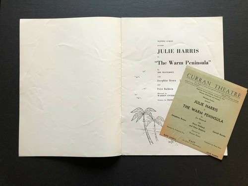 The Warm Peninsula Theater Programm mit Spielzettel (Curran, 1959) - 22 Seiten 9"x12" - Bild 2 von 5