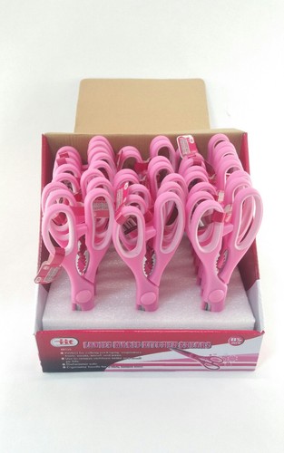 Ladies Kitchen Shears Scissors Pink Cutting Serrated Stainless Steel Blades IIT - Picture 5 of 5
