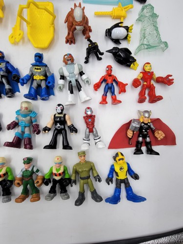Imaginext Figure Lot Characters Marvel Super Heroes DC Jurassic Transformers - Picture 4 of 22