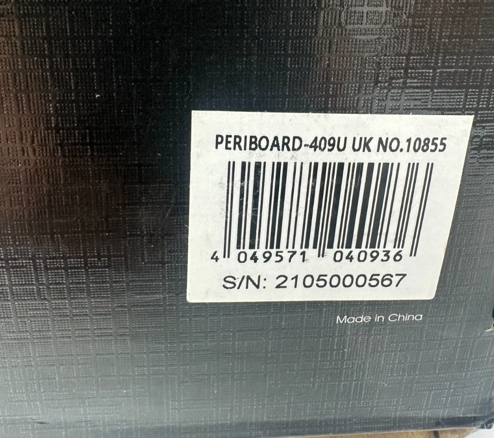 Perixx PERIBOARD-409U Wired USB Mini Keyboard, Black, UK Layout - Image 3 of 3